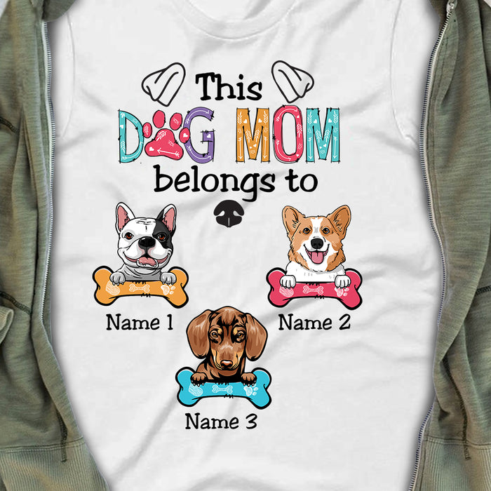 Personalized This Dog Mom Flower Pattern T Shirt MR111 30O34 1