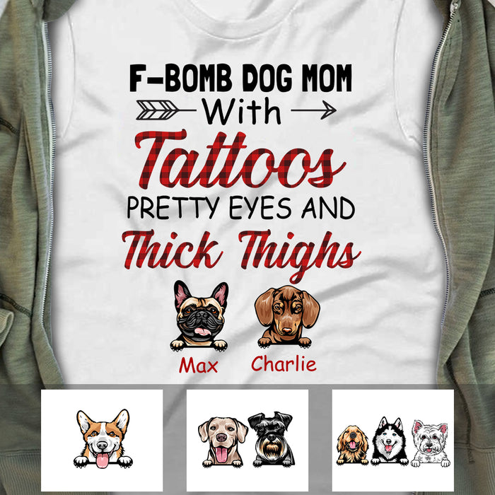 Personalized Dog Mom T Shirt OB261 87O34 1