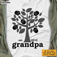 Personalized Dad Grandpa Tree T Shirt AP261 30O53 thumb 1