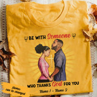 Personalized Thanks God For BWA Couple Christian T Shirt SB182 29O53 thumb 1