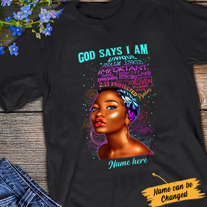 Personalized  BWA God Says T Shirt AG282 65O34 1