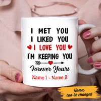 Personalized Couple Valentine I'm Keeping You Mug JR212 67O47 thumb 1