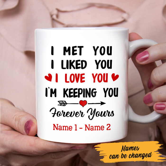 Personalized Couple Valentine I'm Keeping You Mug JR212 67O47 1
