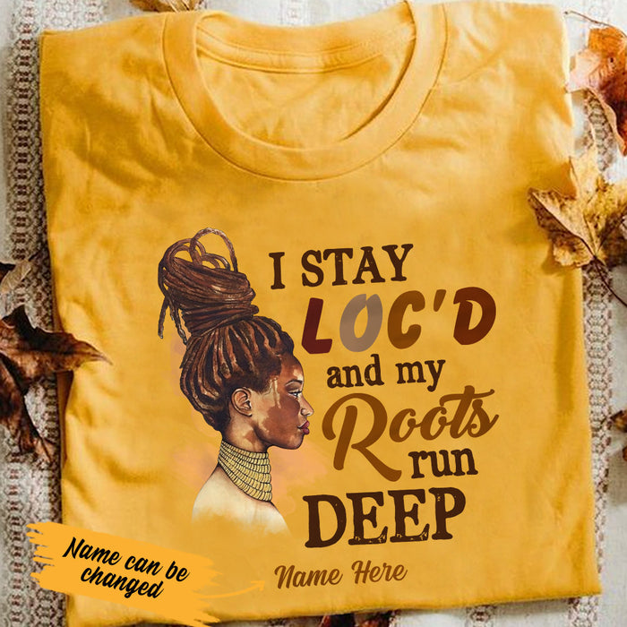 Personalized BWA Locs Roots Run Deep T Shirt SB11 95O53 1