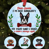Personalized Not Naughty Dog Christmas  Ornament OB172 85O58 1