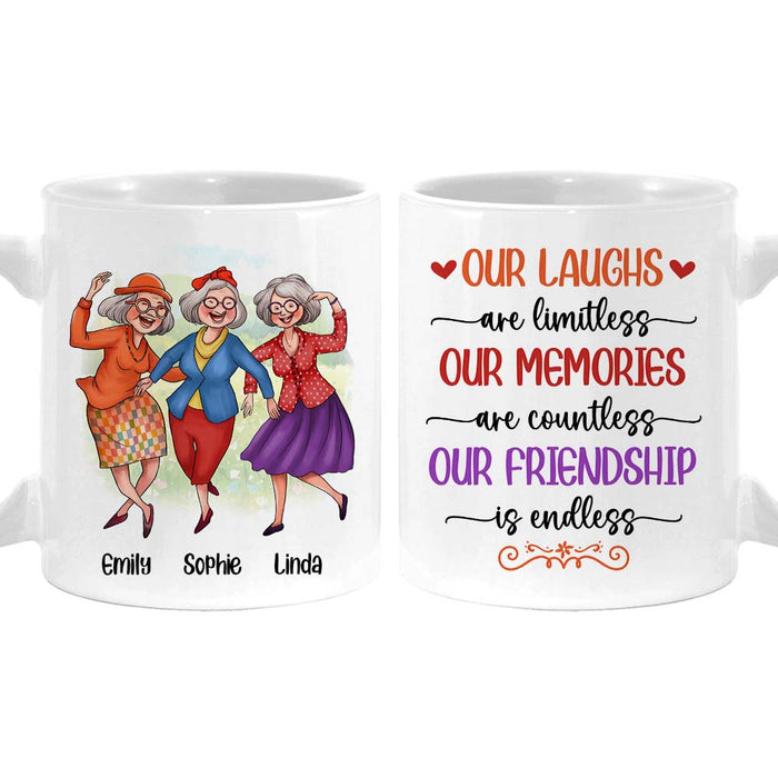 Personalized Gift for Old Friends Our Laughs Are Mug 26296 1