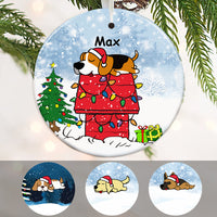 Personalized Dog Christmas Rooftop  Ornament OB291 81O34 thumb 1
