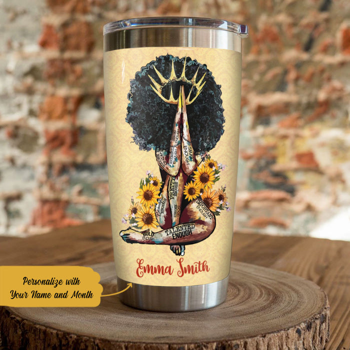 Personalized Crowned BWA Steel Tumbler JL103 65O58 1