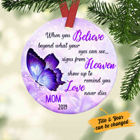 Personalized Memorial Butterfly Circle Ornament NB193 85O36 thumb 1