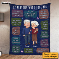 Personalized 12 Reasons Why I Love You Couple Blanket 30713 thumb 1