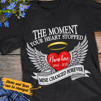 Personalized Memorial Mom Dad My Heart Changed Forever T Shirt MR223 67O36 thumb 1