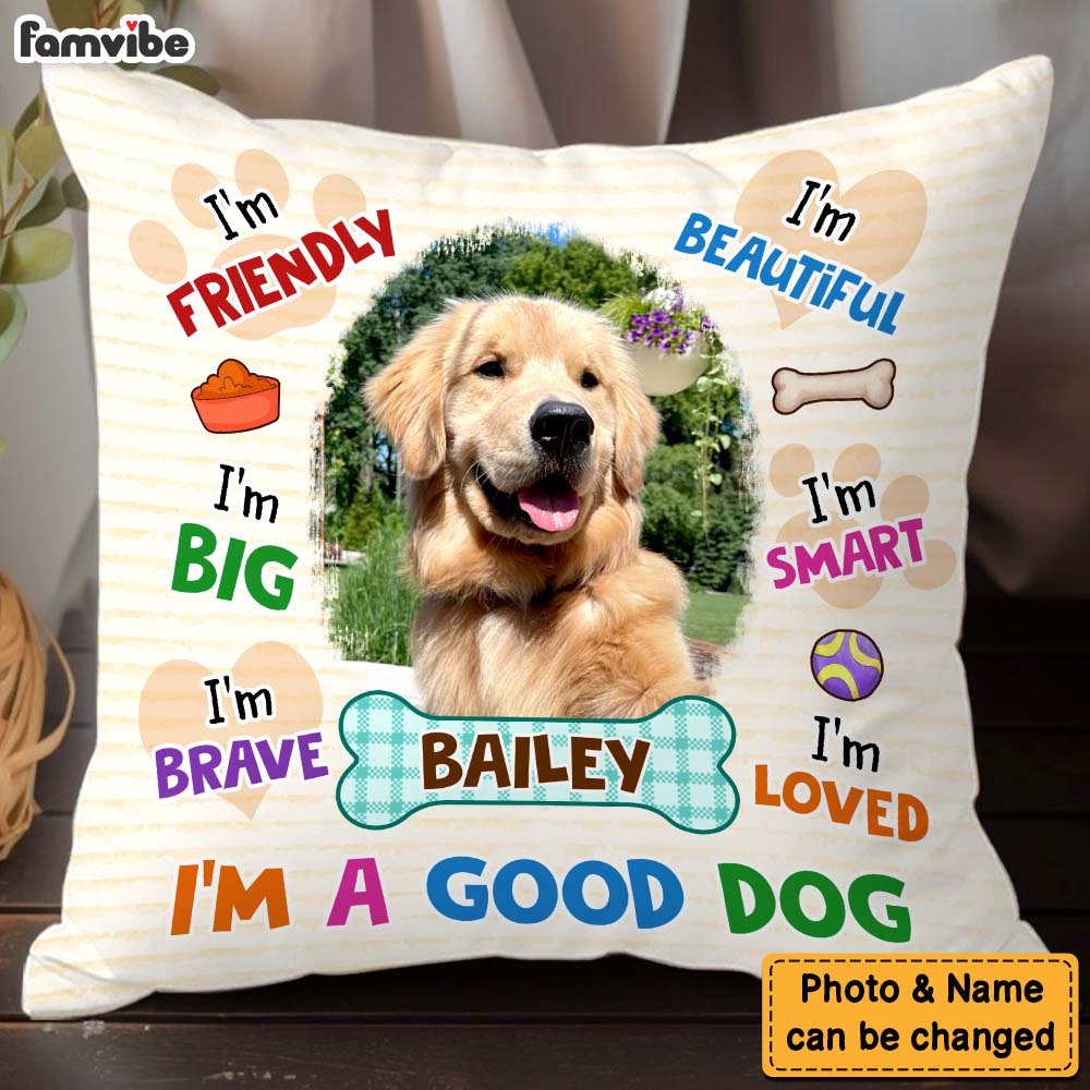 Personalized Gift For Dog Lovers I Am Big Pillow 32089 Primary Mockup