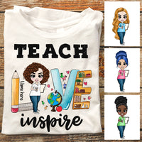 Personalized Teacher Love T Shirt JL61 30O47 thumb 1