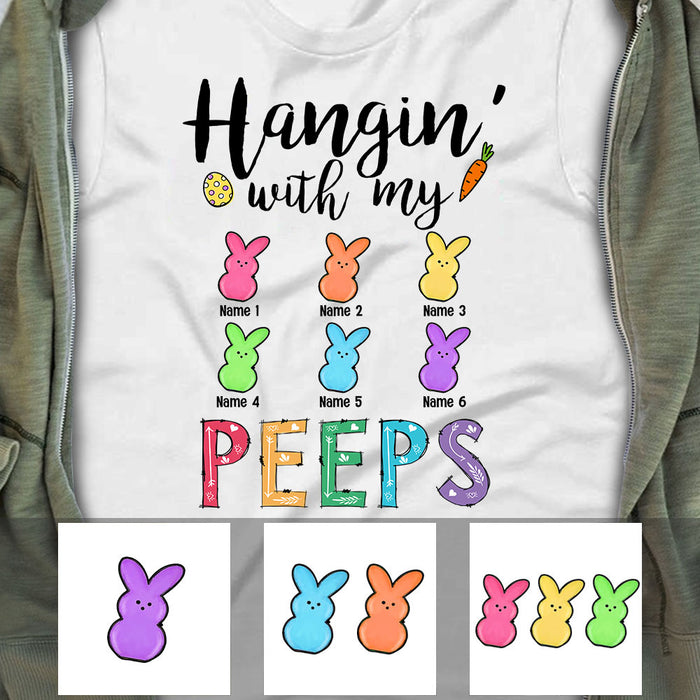 Personalized Hangin' With My Peeps Easter T Shirt FB242 67O53 1