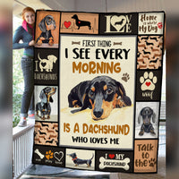 Dachshund Dog Blanket NOV0102 85O34 thumb 1