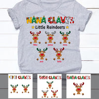 Personalized Grandma Nana Claus Little Reindeer T Shirt OB152 30O47 thumb 1