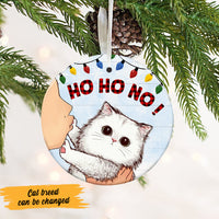 Personalized Cat Ho Ho No Christmas  Ornament OB263 85O47 thumb 1