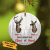Personalized Deer Hunting Couple Christmas  Ornament SB102 65O34 1
