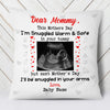 Personalized Baby Snuggled Up In Love Of Mom Pillow MR51 65O53 (Insert Included) 1