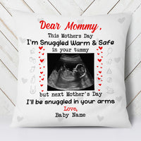 Personalized Baby Snuggled Up In Love Of Mom Pillow MR51 65O53 (Insert Included) thumb 1