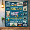 Camping Queen Dog Mom Fleece Blanket JN293 81O57 1
