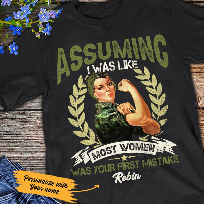 Personalized Female Veteran  T Shirt JN51 90O53 1