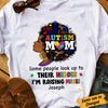 Personlized Autism Mom BWA Raising Her Hero T Shirt AG52 29O34 1