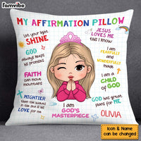 Personalized Gift For Granddaughter Christian Affirmation Pillow 30283 thumb 1