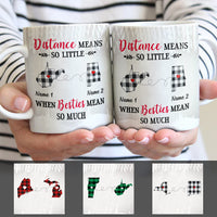Personalized Besties Mean Long Distance Mug SB2425 30O47 thumb 1