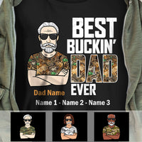 Personalized Best Bucking Dad Ever T Shirt MR201 73O34 thumb 1
