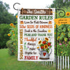 Personalized Rules Garden Gardening Flag AG201 28O47 1