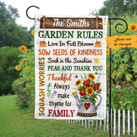 Personalized Rules Garden Gardening Flag AG201 28O47 thumb 1