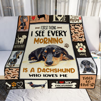 Dachshund Dog Blanket NOV0102 85O34 thumb 1