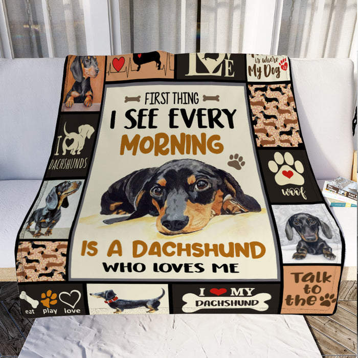 Dachshund Dog Blanket NOV0102 85O34 1