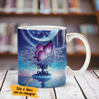 Personalized Butterfly Memorial Mom Dad Mug SB71 87O36 thumb 1
