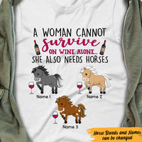 Personalized Horse Wine Women T Shirt DB71 81O47 thumb 1