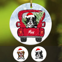 Personalized Border Collie Dog Christmas Ornament SB301 81O34 thumb 1