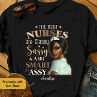 Personalized BWA Nurse Classy Sassy T Shirt AG272 95O58 thumb 1