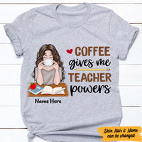 Personalized Teacher Coffee T Shirt JN82 26O47 thumb 1