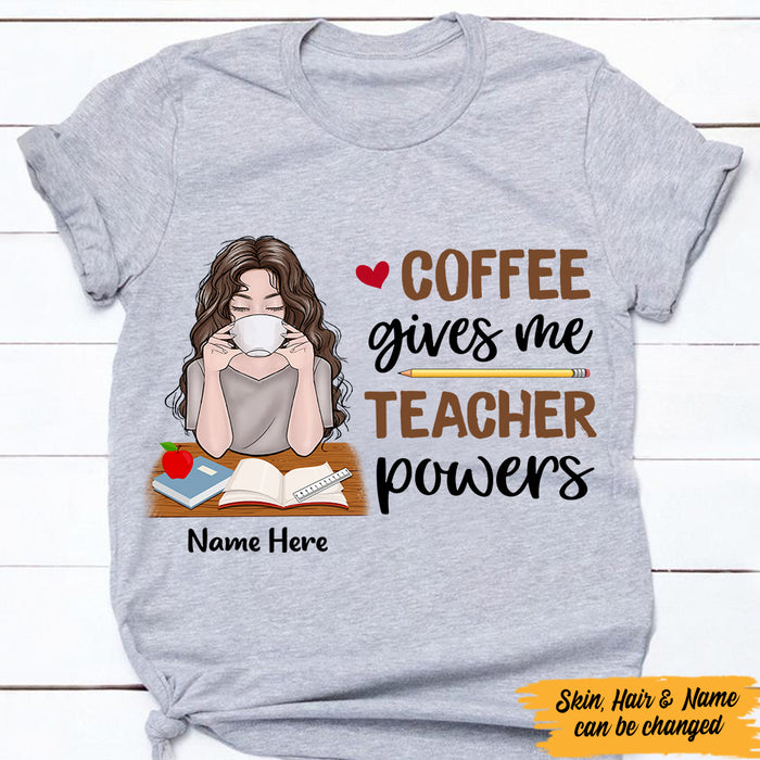 Personalized Teacher Coffee T Shirt JN82 26O47 1