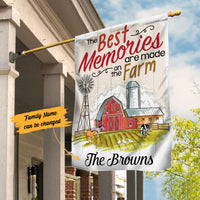 Personalized Farm The Best Memories Flag JL221 95O53 thumb 1