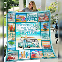 Time For A Trip To The Beach Fleece Blanket JN294 67O58 thumb 1
