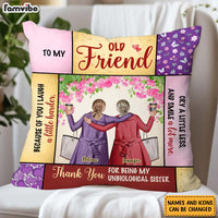 Personalized Friend Gift Thank You For Being My Unbiological Sister Pillow 31333 thumb 1