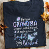 Butterfly Grandma Joyful And Bless T Shirt  DB1923 81O57 1