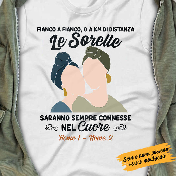 Personalized Side By Side Friends Amiche Italian T Shirt AP144 30O58 1