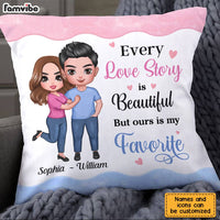 Personalized Couple Love Story Pillow JL264 23O28 thumb 1