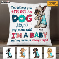 Personalized Dog Mom Baby Pillow DB12 81O53 thumb 1