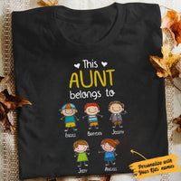 Personalized This Aunt Belongs To T Shirt MY111 81O34 thumb 1