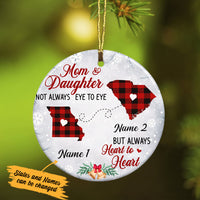 Personalized Heart To Heart Long Distance Ornament SB2435 30O34 thumb 1