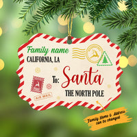 Personalized Family Letter to Santa Christmas Benelux Ornament NB192 30O34 thumb 1